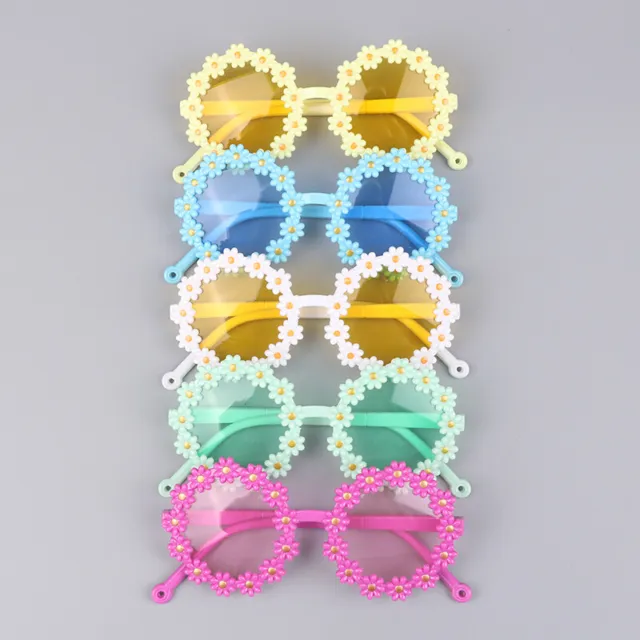 Kids Daisy Sunglasses Girls Baby Shades Lunes Outdoor Sun Protection