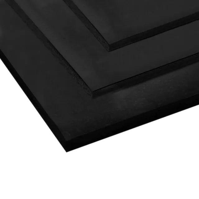 Solid Rubber Sheeting Rubber Strips Mat Sheet BLACK VARIOUS THICKNESS & SIZES