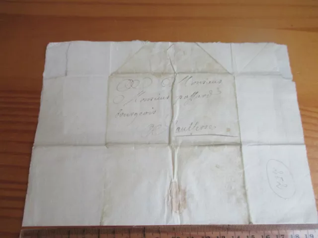 38 > 38   lettre " à plat " par porteur  1732 VIENNE > SAINT ALBIN DE VAULSERRE