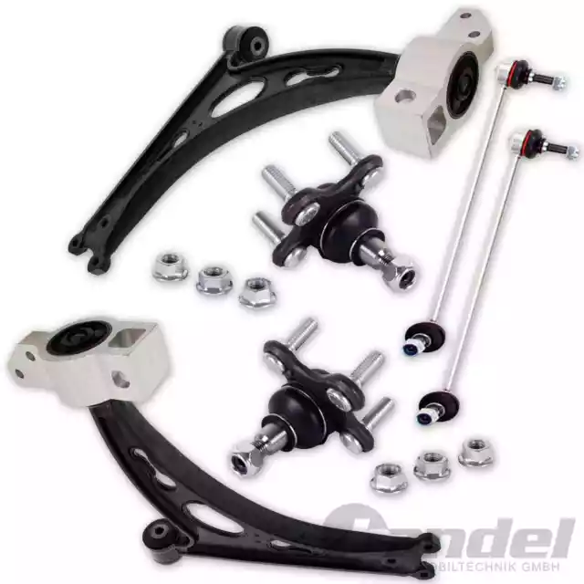 2x QUERLENKER + KOPPELSTANGE VORNE für VW GOLF 5 6 TOURAN AUDI A3 SKODA OCTAVIA