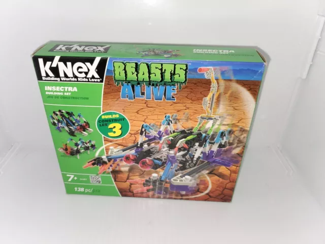 Insectra K'NEX Beasts Alive Building Set, 34481 Complete 138 Pieces.NEW SEALED
