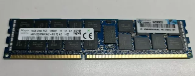 SK hynix 16GB 2Rx4 PC3-12800R ECC RAM SERVER MEMORY