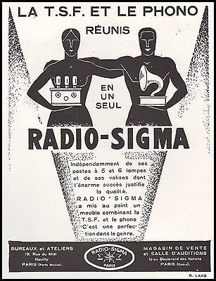 Ducretet Publicité TSF Poste Radio Ducretet  photo vintage print ad  1930-2h 