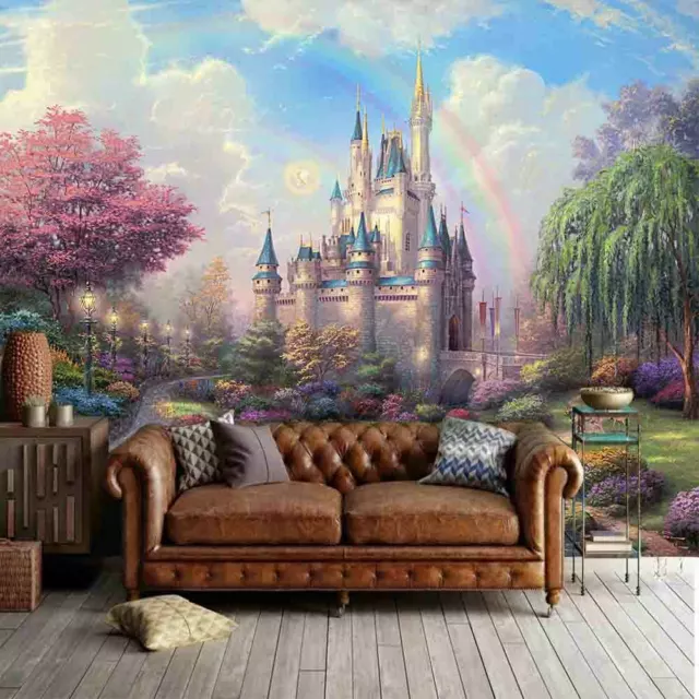 Magnificent Castle 3D Full Wall Mural Photo Wallpaper Printing Home Kids Decor