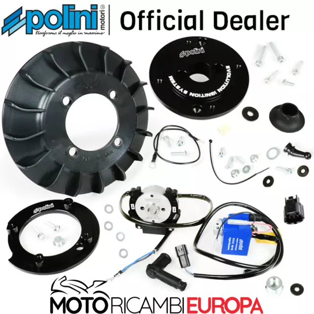 Kit Accensione Rotore Ecu Polini Pvl Piaggio Vespa 50 2T Special Cono D.20