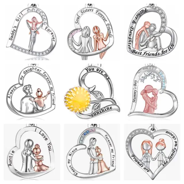 New High Quality Genuine Sterling Silver S925 Dangle Charms 👪 Family & Friends!
