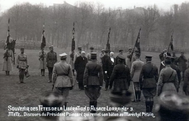 CPA  - souvenir des fêtes de la libération d'Alsace Lorraine - METZ