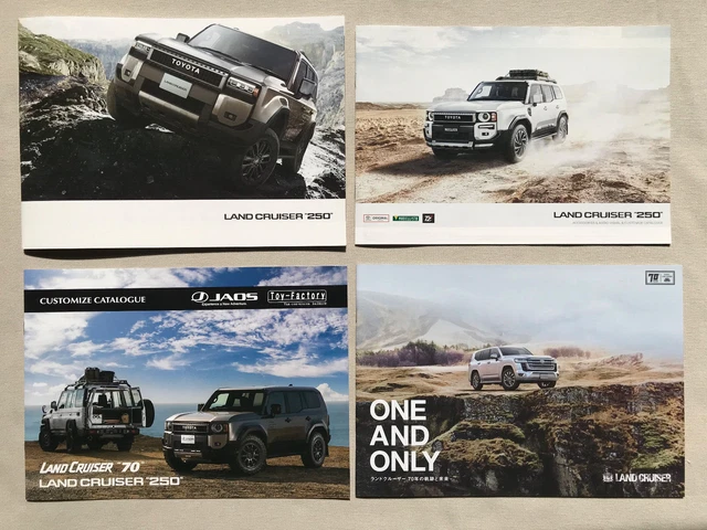 2024 TOYOTA LAND Cruiser 250 Brochure & Customize Catalog 70 Years Set ...