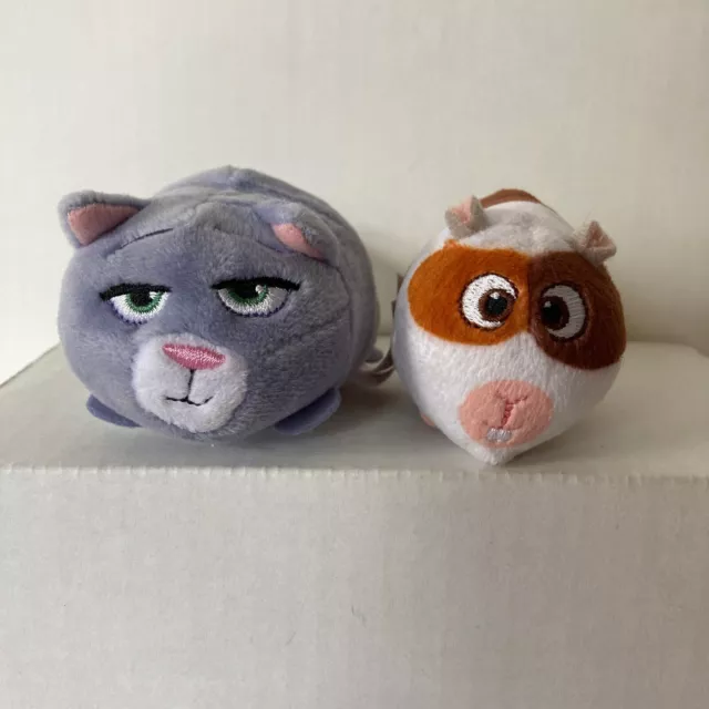 2 TY Mini The Secret Life Of Pets Norman Hamster Chloe Cat Happy Meal? Plush