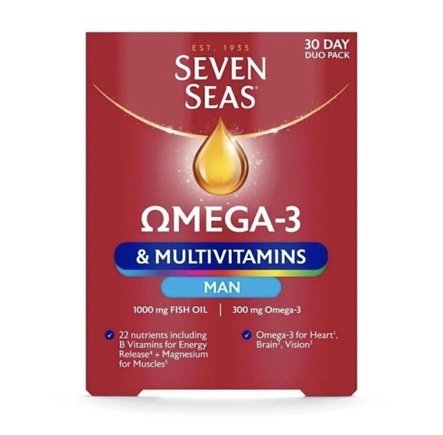 SEVEN SEAS OMEGA3 & Multivitamins Man, With B Vitamins and Magnesium