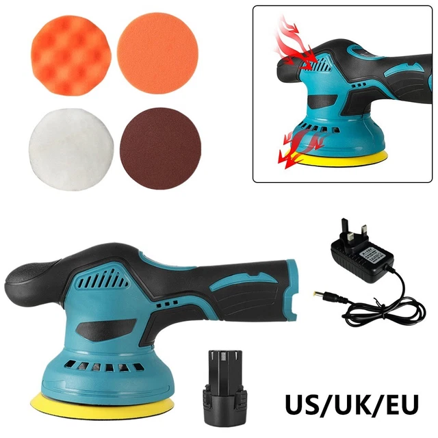 Kit de herramientas pulidora pequeña inalámbrica de 12 V máquina de pulido de automóvil ajuste velocidades almohadilla