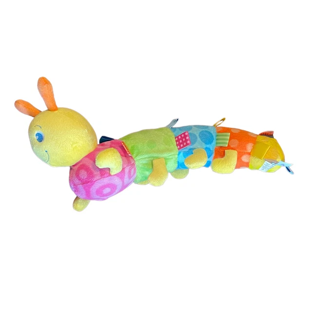 Mary Meyer 16” Baby Taggies Caterpillar Plush Crib Toy Colorful Rainbow
