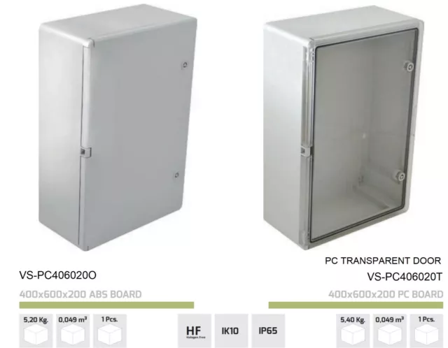 Weatherproof Ip65 Lockable Abs Enclosure With Plastic Plate Classic Wall Box 2