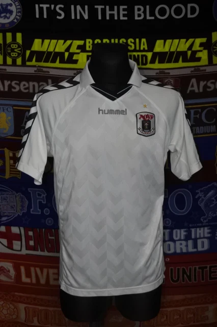 Maillot maison AGF Aarhus 2010 Hummel maillot blanc taille L kit de