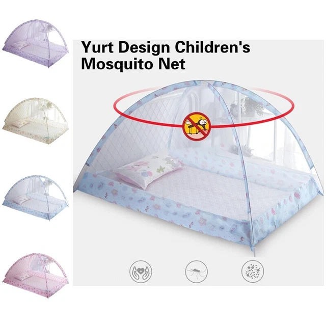 Funda de cama con diseño de yurta de seguridad de aumento sin fondo para niños