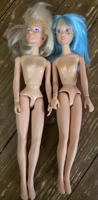 Vintage Hasbro Jem and the Holograms Jerrica  Aja Dolls Hasbro, 1985, Nude