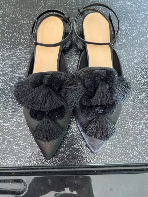 ASOS slip on flats with ankle straps size 5 UK/ 7 US