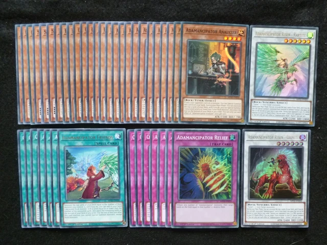 YU-GI-OH 42 CARD Adamancipator Risen - Raptite Deck "Ready To Play" 12.99  - PicClick UK