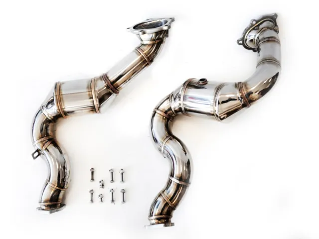 Downpipe Performance Ersatzrohr VORDERROHR CAT LESS AUDI S6 RS6 S7 RS7 S8 4.0