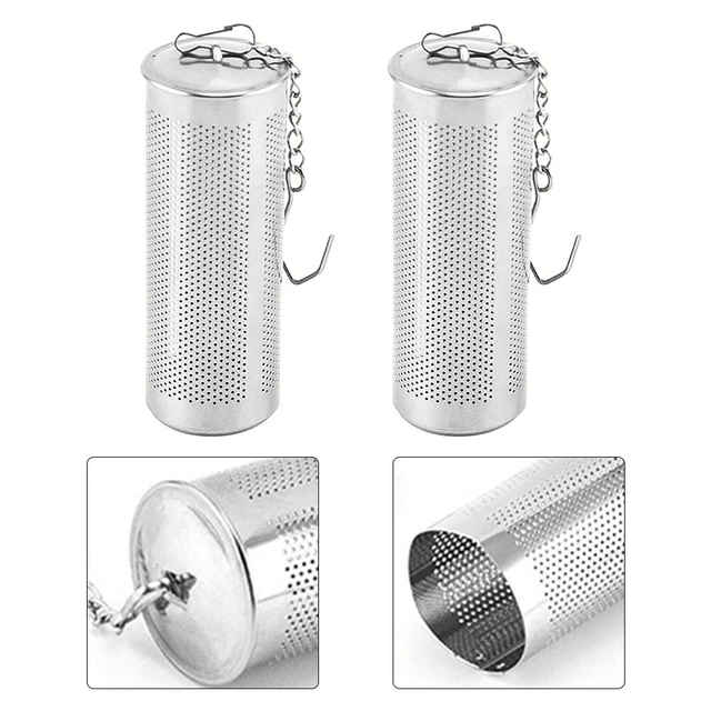 Set 2 filtri tè acciaio inox rete ultrafine design per tè aromatico