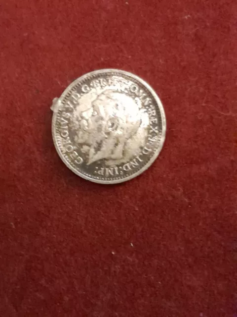 1935 - silver threepence - George V