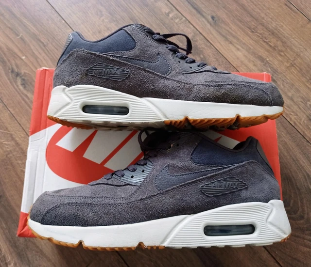 NIKE AIR MAX 90 ULTRA 2.0 Grey, Bone, Brown & Black Trainers In Size 8 UK