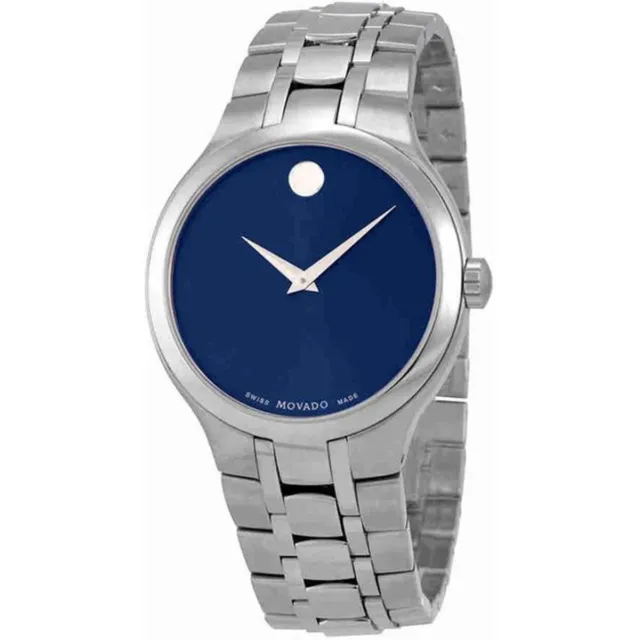 Movado 0606369 Men's Collection Blue Dial Bracelet Quartz Watch
