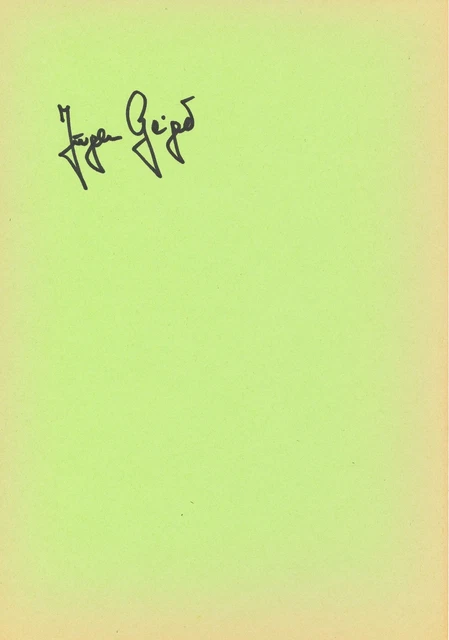 Jürgen Geiger   Turnen  Karte original signiert WL 341411