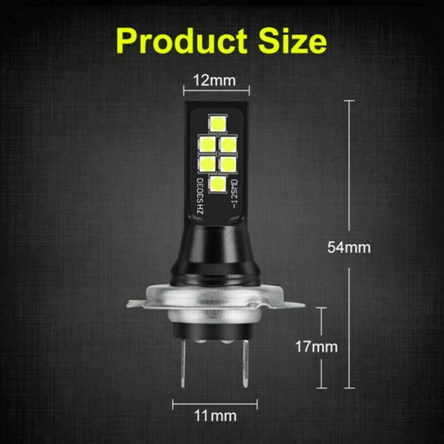 SMD LED Phare Feu Anti Brouillard 360Degree 100W 15000LM Durable Dc 9-32V Auto