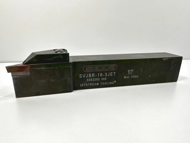 SECO SVJBR-16-3JET Used Lathe Tool Holder JET STREAM 1" Shank 1pc