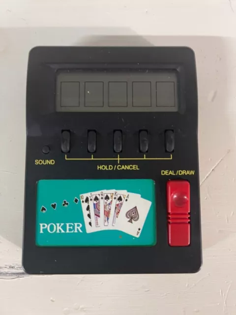 Radio Shack Hand Held Electronic Poker Game 60-2465A -Good Condition