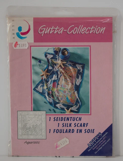 "Seidentuch, ARTY'S Gutta Collection, "Aquaristic" 90 x 90 cm, Pongé 8 "Seidentuch, ARTY'S Gutta Collection, "Aquaristic" 90 x 90 cm, Pongé 8