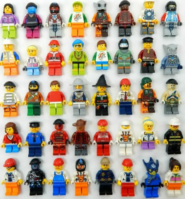 10 LEGO MINIFIG NEW RANDOM LOT mystery figure minifigure city town space female