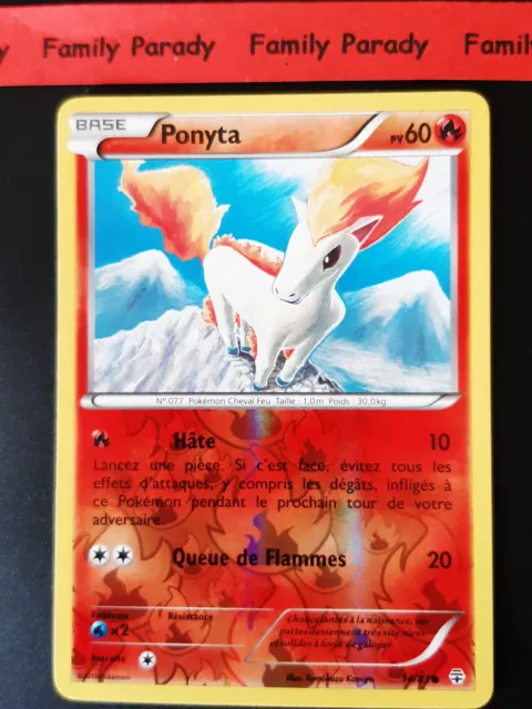 Ponyta REVERSE 60pv 14/83 Pokemon XY Generations Card Fr
