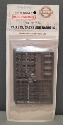 Kit vintage de palets diorama sacos barriles plástico sin salida 1:76 4 mm artesanía en miniatura