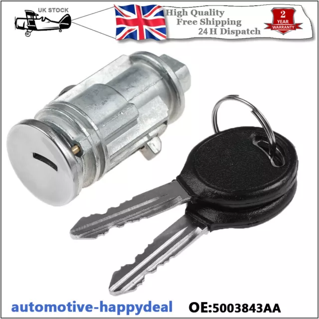 Ignition Lock Cylinder + 2 Keys For Jeep Cherokee 5003843AA,5003843AB