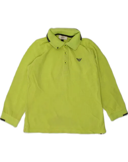 ARMANI BABY Jungen langärmeliges Poloshirt 2-3 Jahre grün AD15