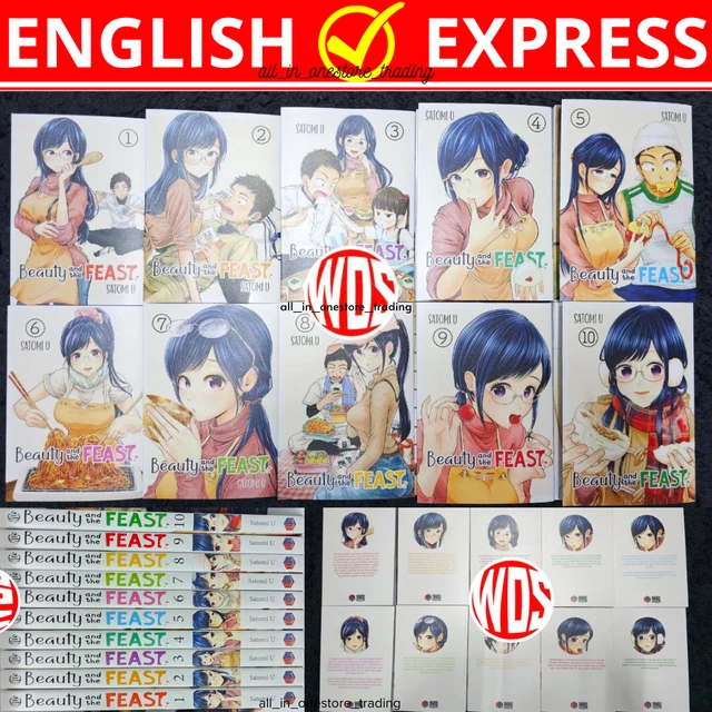 Beauty and the Feast Manga Set Volumes 1-10 by Satomi U English Comic Book Lot