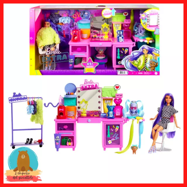 Barbie extra playset doll bambola fashion vestiti mattel da collezione set