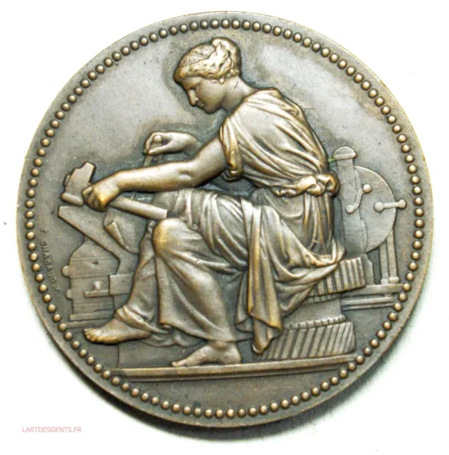 Médaille  CHAMBRE DE MACONNERIE décernée en 1911 par H.DUBOIS (GERM) med356