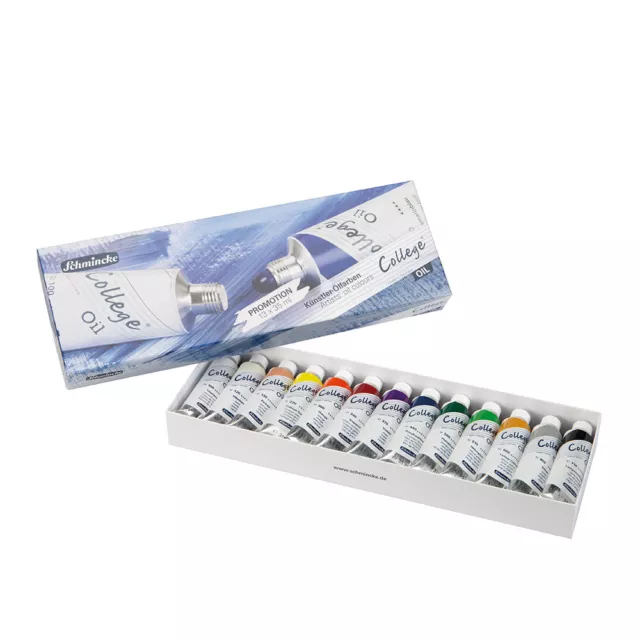 Schmincke - College Oil - Ölfarbenset - 13 x 35 ml Tuben - Künstler Ölfarben