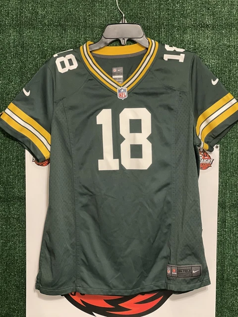 #18 GREEN BAY PACKERS RANDALL COBB JERSEY NIKE ON-FIELD WOMEN'S SIZE XLarge