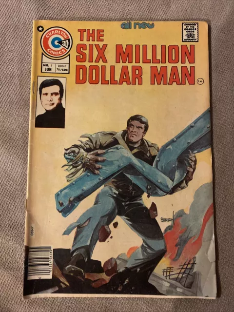 the six million dollar man Vol. 1 Issue 1 Charlton Comics