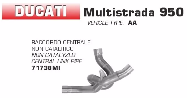 Supprime-Catalyseur Arrow Ducati Multistrada 950 2019 / 2020