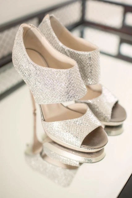 Bnib Jimmy Choo Wedding 'Private' Sandal Size 37.5 (7 Us)