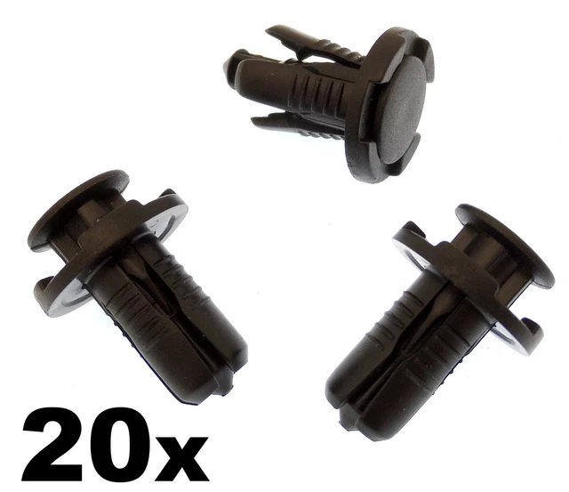 20x Pare-chocs en plastique & Grille clips pour Mazda, 10mm à RIVET attaches