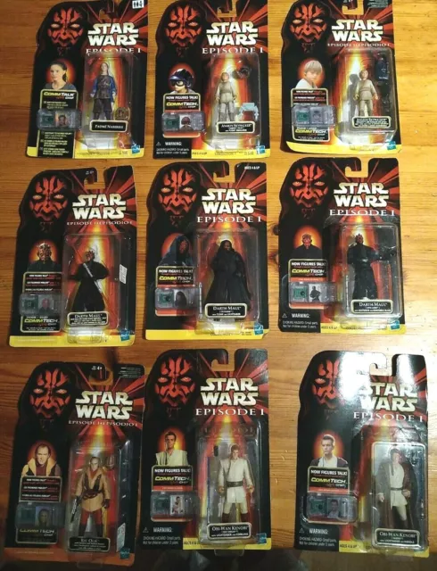 Star Wars Episode 1 CommTech CommTalk Various Action Figures ALL NEW SEALED