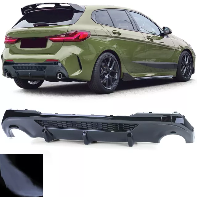 Diffusore posteriore Performance nero lucido adatto per Serie 1 BMW F40 118d 120d 128ti