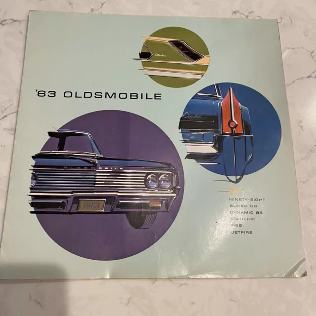 1963 Oldsmobile Original Brochure 98 Starfire Super 88 Dynamic Wagon F85 Jetfire