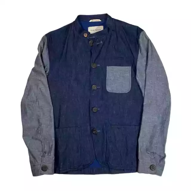 Oliver Spencer Chore Jacket Two Tone Blue Gray Size 40